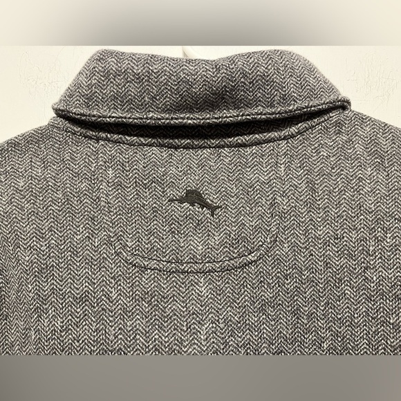 NWT Tommy Bahama New Haven Herringbone Sweater In Spa Stone Men's Size S - Picture 5 of 6